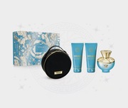 Versace Dylan Turquoise Pour Femme EDT 100 ml. Duży zestaw z kosmetyczką 