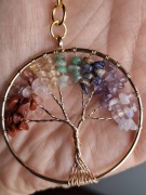 Brelok Drzewo Życia z kamieniami naturalnymi