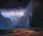 Dawid Figielek /Timorinelt/ obraz olejny na płótnie, morze