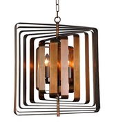 Moycor Squared Chandelier Luxury Bronze