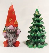 Świeca sojowa Zestaw Skrzat Choinka Boże Narodzenie Święta 