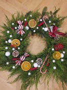 Wianek naturalny rękodzieło 40-50 cm