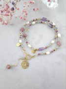 Naszyjnik z kamieni naturalnych i stali UNIKAT