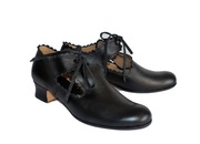 Buty skórzane damskie na skórzanych podeszwach