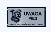 Wyjątkowe tabliczki uwaga zły pies duży wybór doberman, amstaff owczarek
