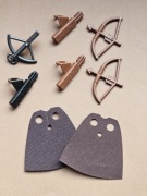 Lego Castle akcesoria, brązowe pelerynki