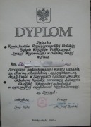 Bielsko Biała 1991 Dyplom Związku Kombatantów i Więźniów Polit