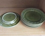 Zestaw 6 talerzy wykonanych przez Colditz Porzellan