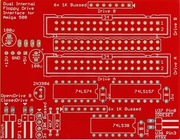 Płytka PCB podwójny Floppy Drive Interface, wewnętrzny, Amiga 500