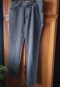 szare spodnie jeans next 36 xl straights jeans