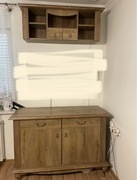 Komoda z nadstawką nad komodę zestaw mebli 2 elem