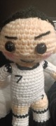 Ręcznie robiona lalka piłkarz nr 7 Real Madrid amigurumi 15 cm