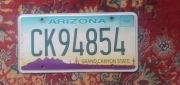 Arizona tablica rejestracyjna usa oryginal
