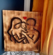 Obraz string-art czyli malowanie obrazów nicią 