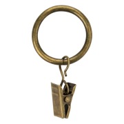 Kółka z żabką 100szt. złoto antyk 16 mm 19 mm firany zasłony karnisze