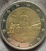 2 euro okolicznościowe Niemcy 2022 Turyngia Zamek Wartburg Znak D Monachium