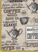 Tkanina bawełna kawa coffee 1m # 4540