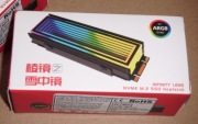 Radiator Dysku HDD M.2 NVME ARGB Podświetlanie 6 Diod Infinity