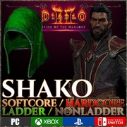 Diablo 2 Resurrected SHAKO harlequin crest rotw Warlock Ladder s13