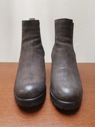 Botki na platformie, nubuk Lasocki 41