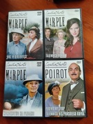 4 dvd panna Marple i Herkules Poirot 
