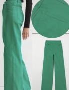 H&M Szerokie spodnie z diagonalu rozmiar 34