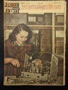 Przekrój Marzec 1954 Elektrycy Fabryka Garnków Faraon Marusarz Skoki narcia