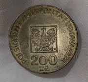 Srebrna moneta 200 zł XXX lat PRL