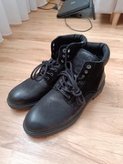 Botki męskie sznurowane z zamkiem