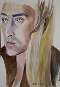 Lee Pace,Thranduil, akryl na papierze, 21x29,7 cm, nowy, Skoczyk 