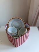 Eleganckie filiżanki Pillivuyt France- komplet 2szt. z talerzykami!