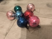 Bombki szklane PRL 12 szt 