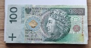 Banknot 100zł Seria zastępcza YK kolekcjonerski. 