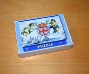 Putta z herbem Rzeczypospolitej Obojga Narodów historyczne puzzle unikat