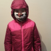 Kurtka dziecięca zimowa  narciarska 140 cm