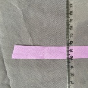 Lamówka bawełniana jasny fiolet zaprasowana 15 mm długość 5m