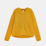 OKAIDI jak nowy kadigan sweterek rozpinany 10 lat 140 szafranowa żółć