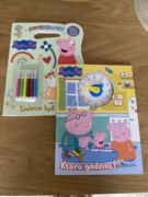 Peppa Pig super kolory kolorowanka która godzina 2 książeczki