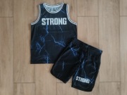 Sportowy komplet bluzka na ramiączkach + spodenki Terranova 134/140