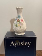 AYNSLEY  Śliczny wazon porcelanowy w pudełku 