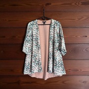 H&M kimono damskie 38 – lekka wzorzysta narzutka