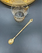 Pozłacane łyżeczki vintage Scandia Guld Szwecja, retro antyki