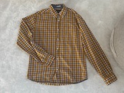 Springfield koszula w kratkę modna jesien żółta M