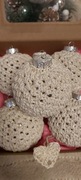 Bombki szydełkowe na kuli akrylowej 8cm