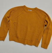 HALYS damski sweter oversize musztardowy M/38