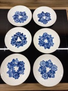 Talerze talerzyki 6 szt. Vintage PRL ZF Koło porcelana