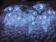 Piekne Lampki choinkowe białe zimne choinki