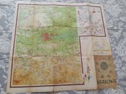 Mapa turystyczna Krakowa 1959