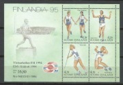 Finlandia 1994 Mi 1251-1254(blok 12) sport**czyste