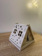 Ozdoba gipsowa -  świecznik namiot